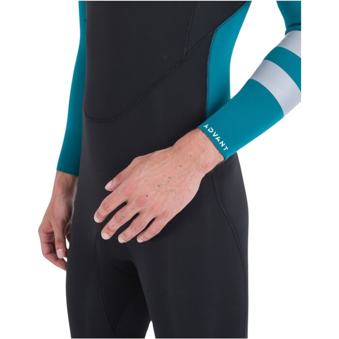 2024 Hurley Mens Advant 4/3mm Chest Zip Wetsuit MFS0013403 - Emerald